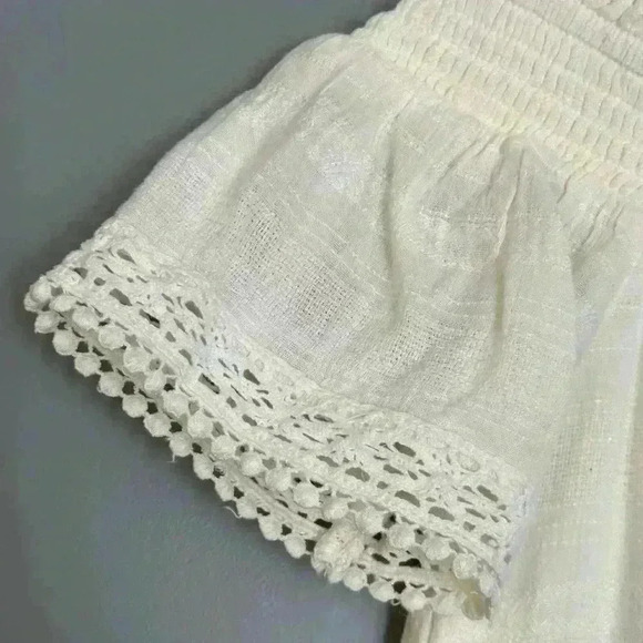 American Eagle Outfitters Cream Off Shoulders Dress (Y9) - Picture 6 of 10